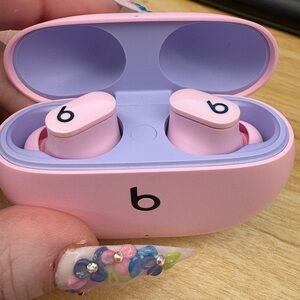 Beats Pink Studio Buds Wireless Noise Cancelling Earbuds